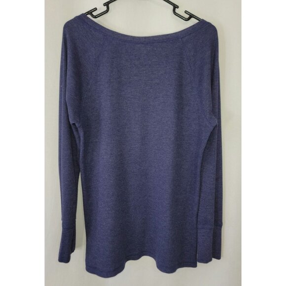 LOT of Old Navy Women's Long Sleeve Waffle Knit Tops XL Purple & Blue Set - Picture 16 of 16